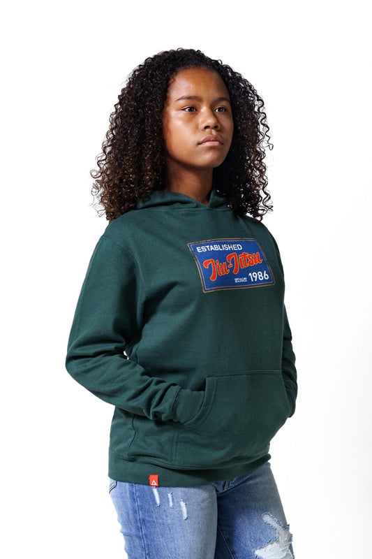 JJ Postcard Youth Hoodie - Green