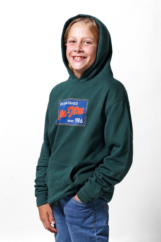 JJ Postcard Youth Hoodie - Green