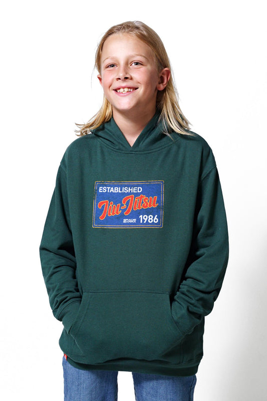 JJ Postcard Youth Hoodie - Green