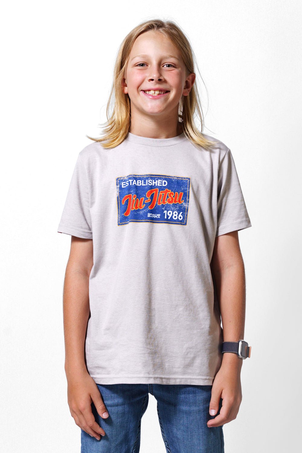 JJ Postcard Youth Tee - Grey