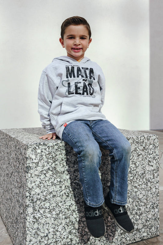 Mata Leao Youth Hoodie - Heather Grey