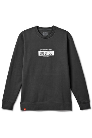 Jiu Jitsu 24/7 Mens Crewneck Sweater - Dark Grey