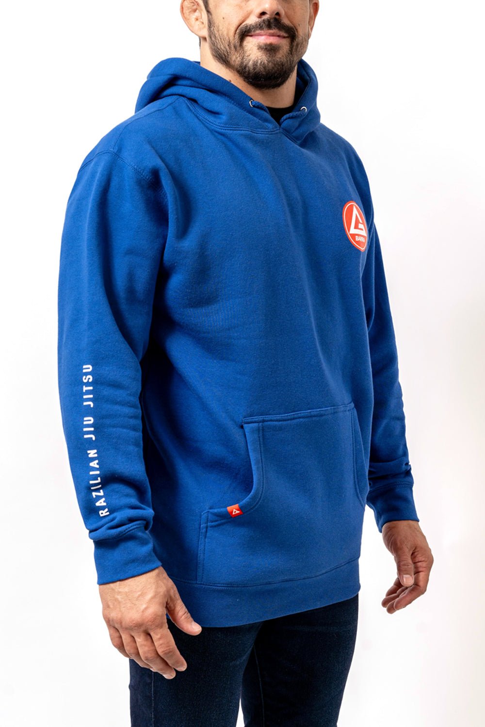 Red Shield Mens Hoodie - Blue