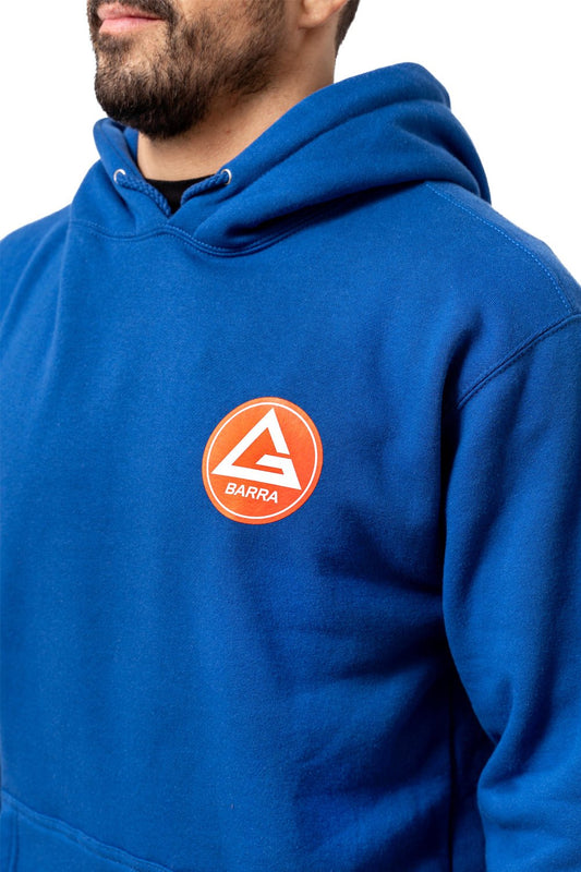 Red Shield Mens Hoodie - Blue