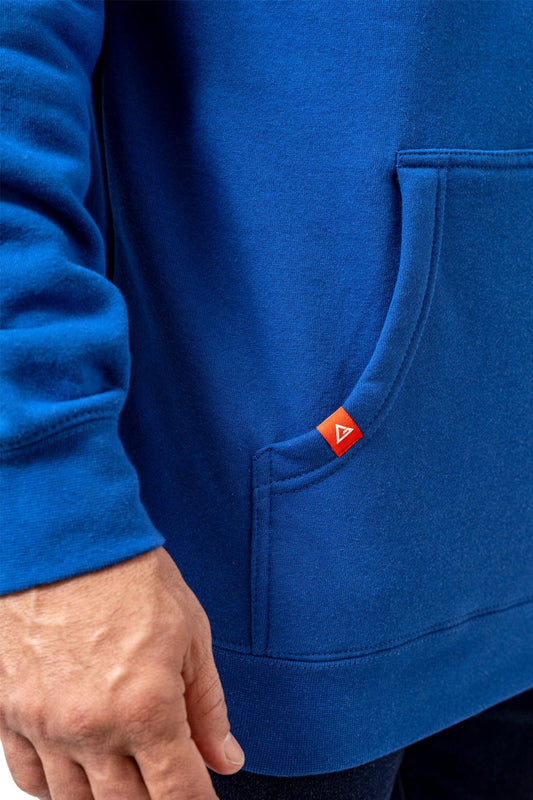 Red Shield Mens Hoodie - Blue