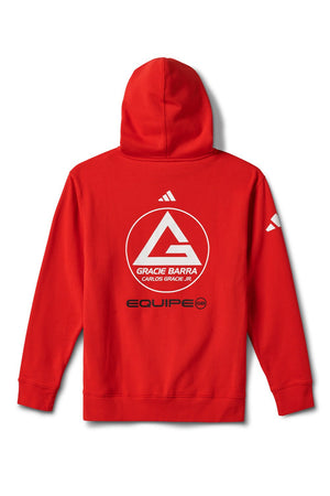 Adidas Mens Comp Team Zip Hoodie- Red
