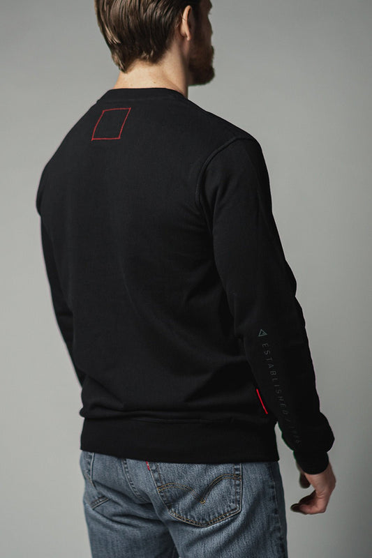 Incognito Linear Crewneck - Black