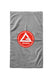 Red Shield Workout Towel - Grey