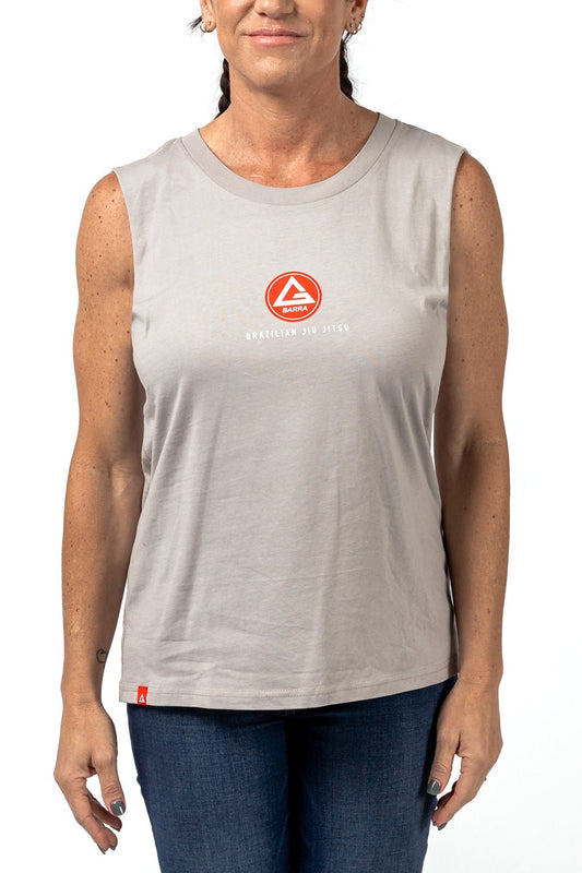 Red Shield Womens Tank - Grey