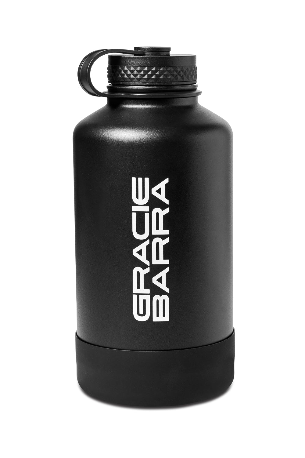 64 oz Stacked Stainless Steel Growler - Black