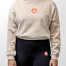 Red Shield Womens Hoodie - Natural