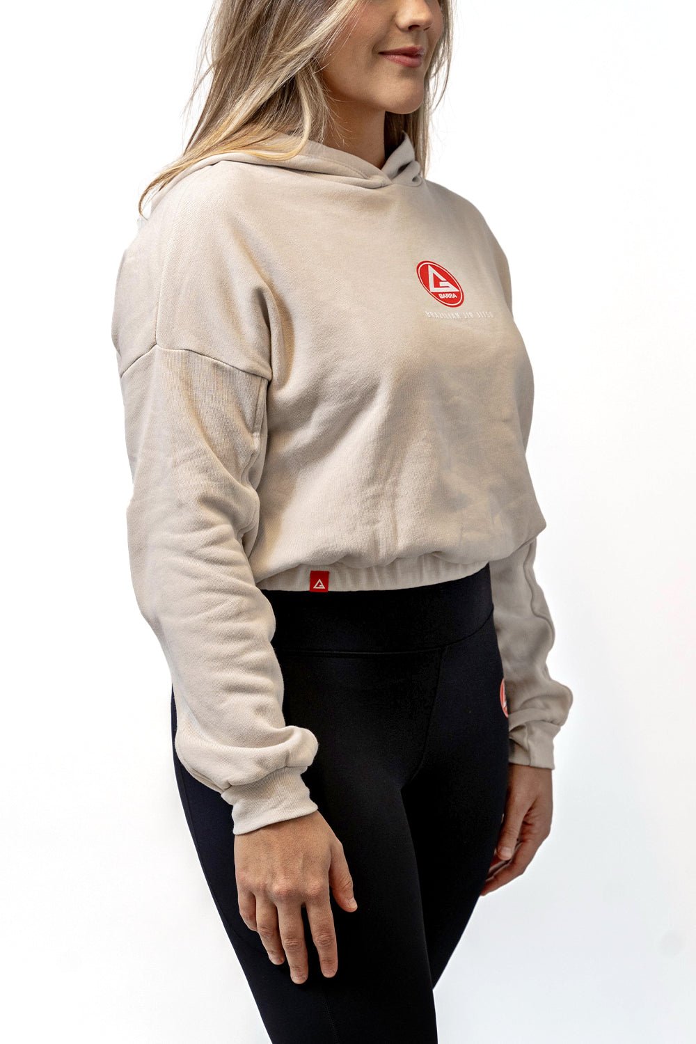 Red Shield Womens Hoodie - Natural