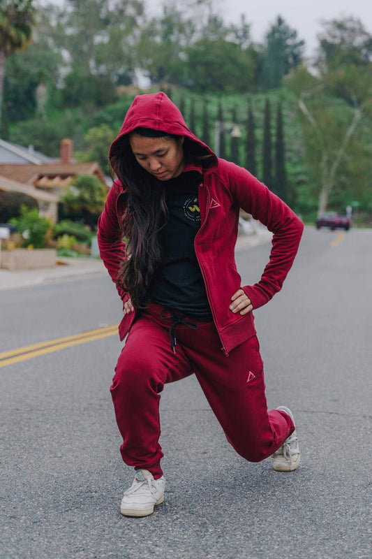 Legacy Womens Track Jogger - Maroon