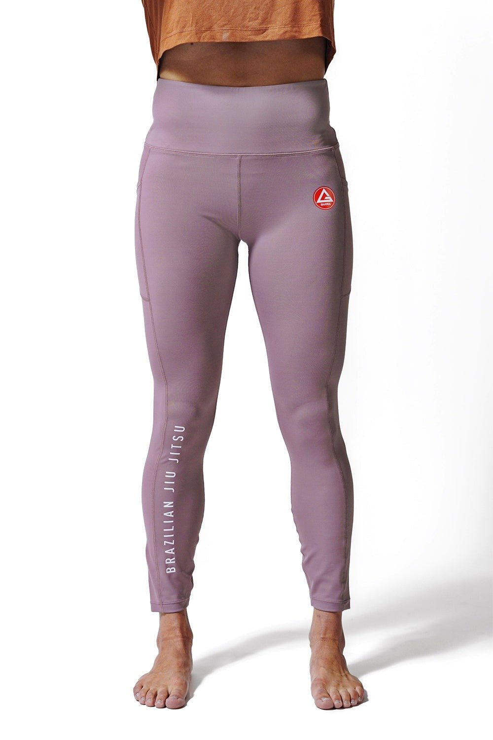 Red Shield Leggings - Mauve