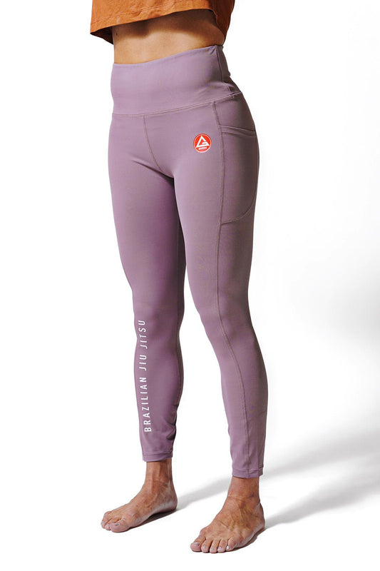 Red Shield Leggings - Mauve