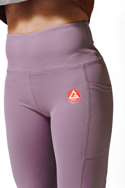 Red Shield Leggings - Mauve