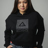 Incognito Boxed Womens Cropped Hoodie - Black