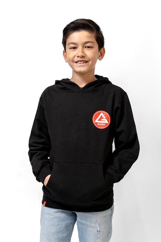 Red Shield Youth Hoodie - Black