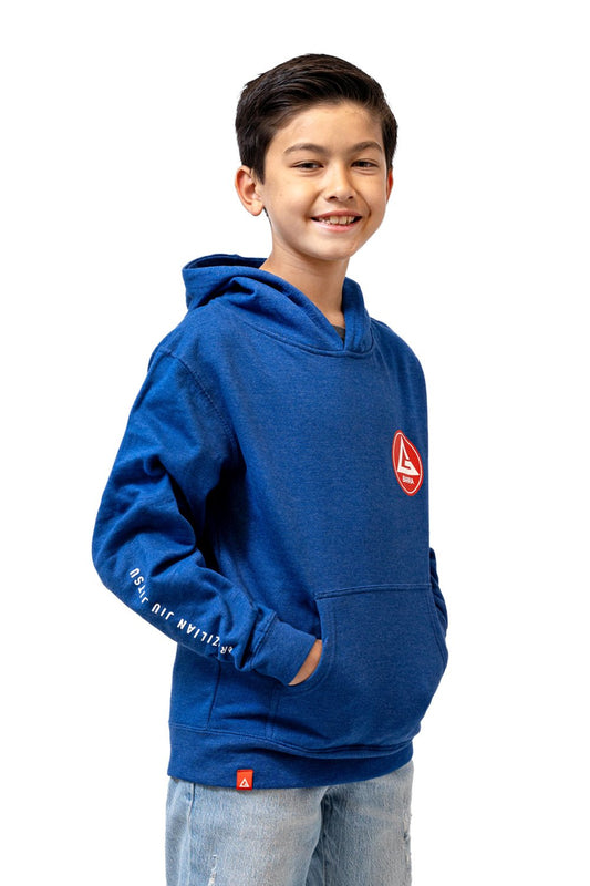 Red Shield Youth Hoodie - Blue