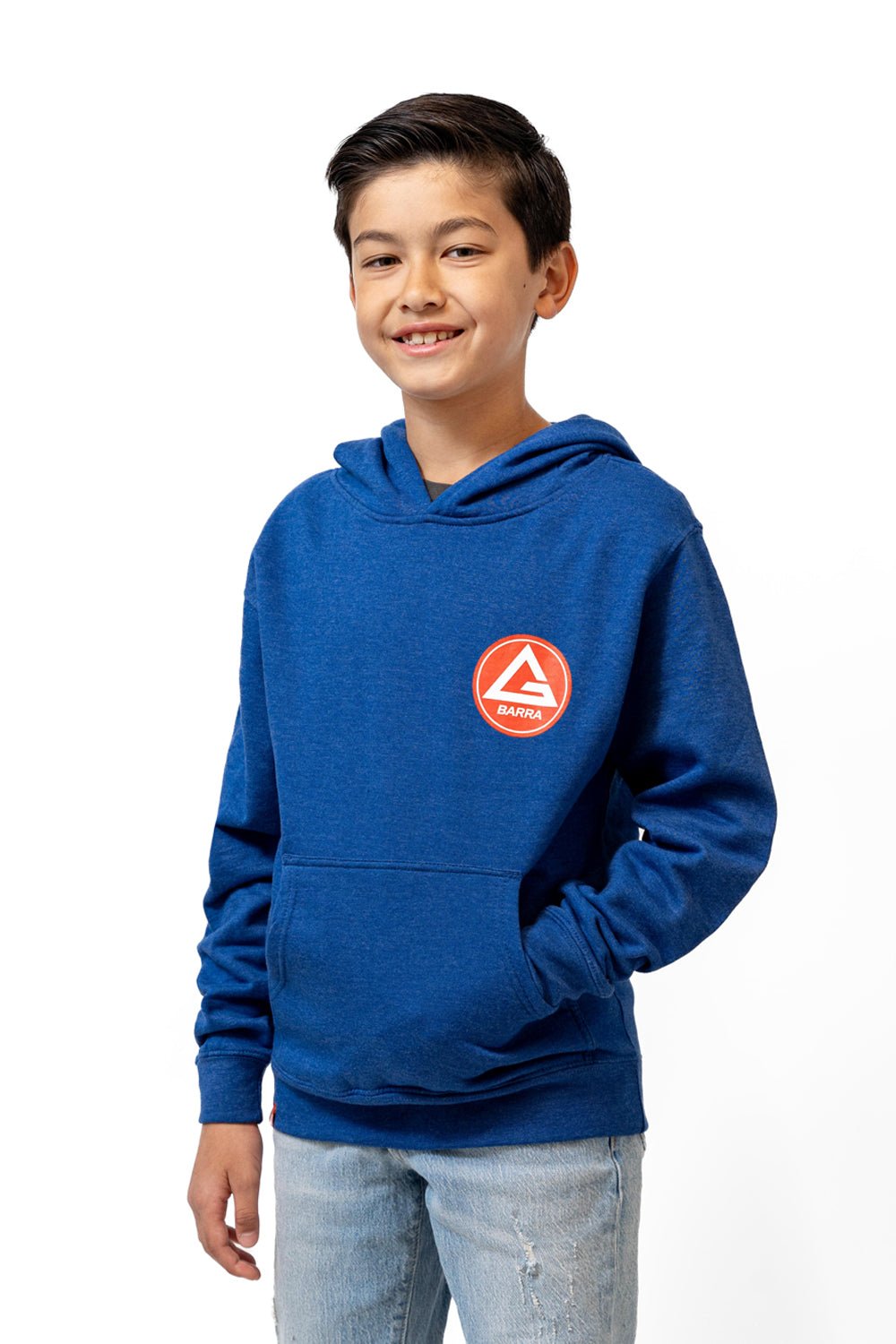 Red Shield Youth Hoodie - Blue