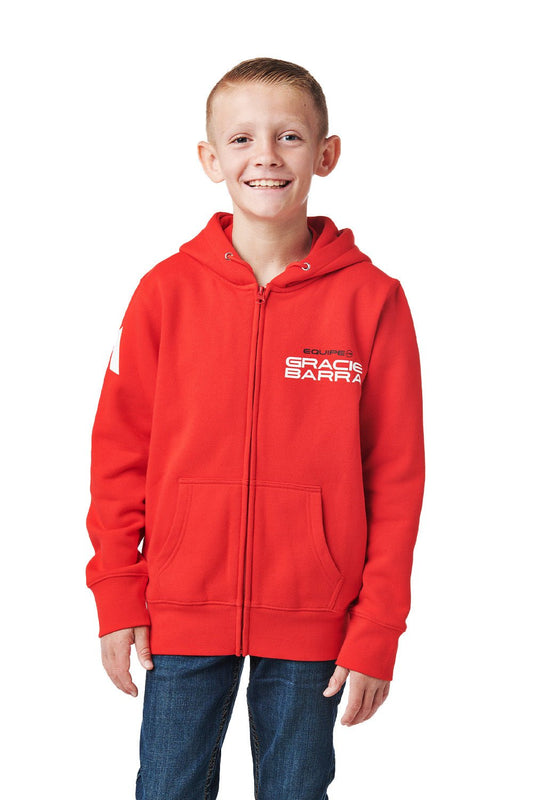 Adidas Youth Comp Team Zip Hoodie- Red